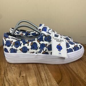 Keds Little Miss Bossy Womens Triple Deck‎ White And Blue Size 7 Shoes